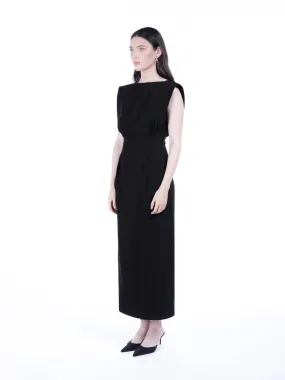 Black Hester Lace Backless Dress