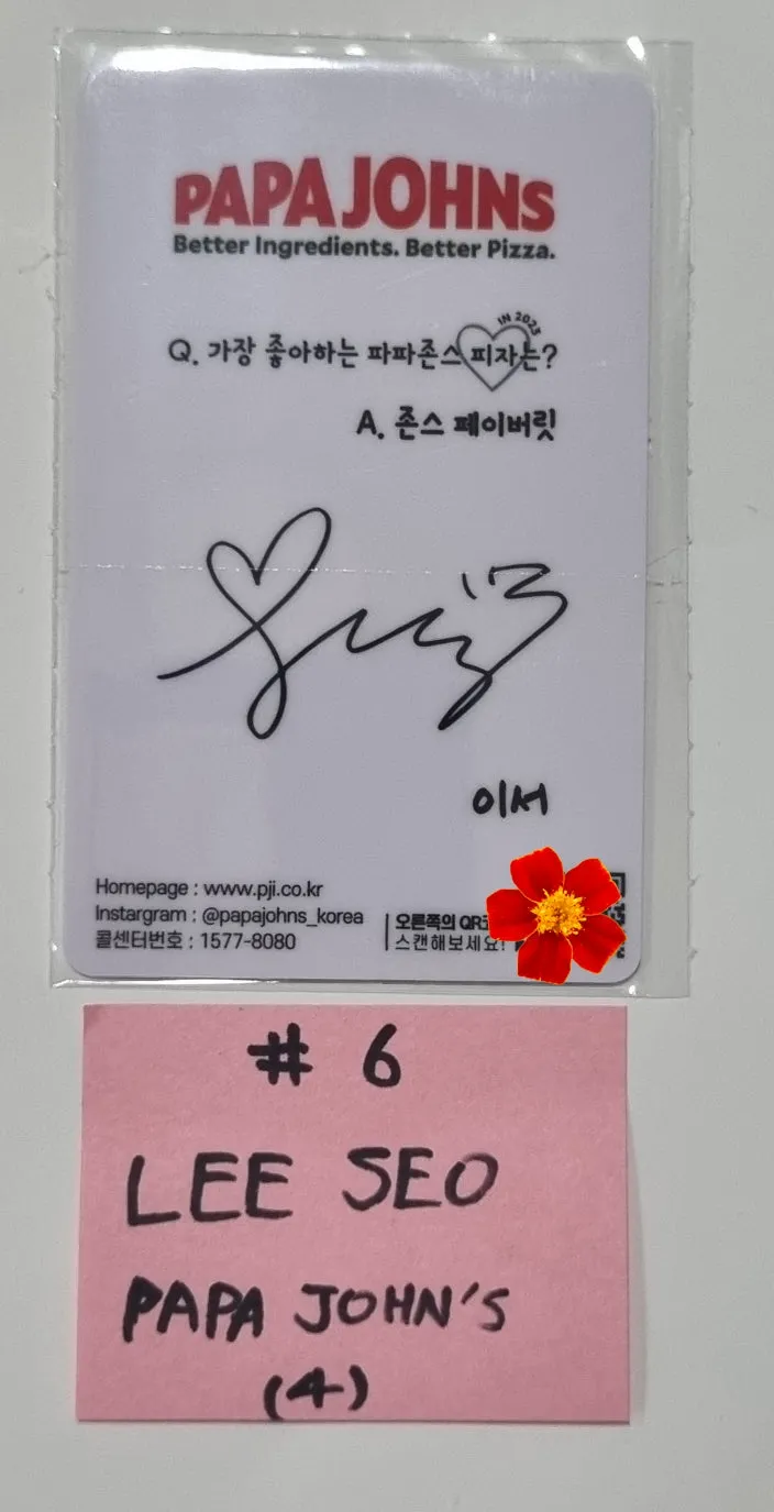 IVE 'IVE X PAPA JOHNS PIZZA' - Papa John's Event PVC Photocard [Restocked 5/11]