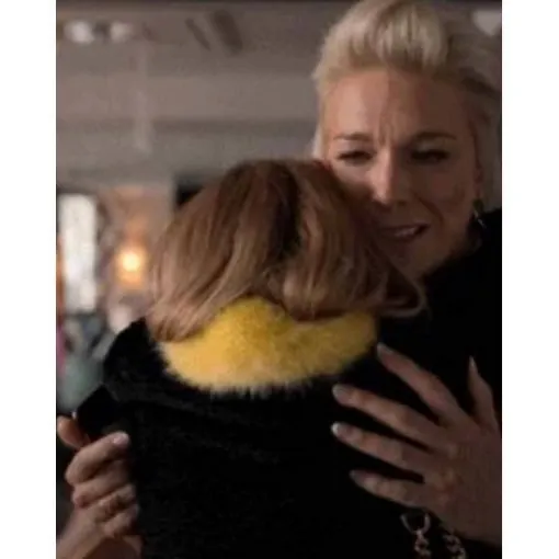 Juno Temple Fur Jacket