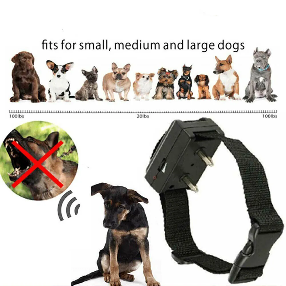 US Automatic Anti Bark Barking All Size Dog Shock Control Device Training Collar